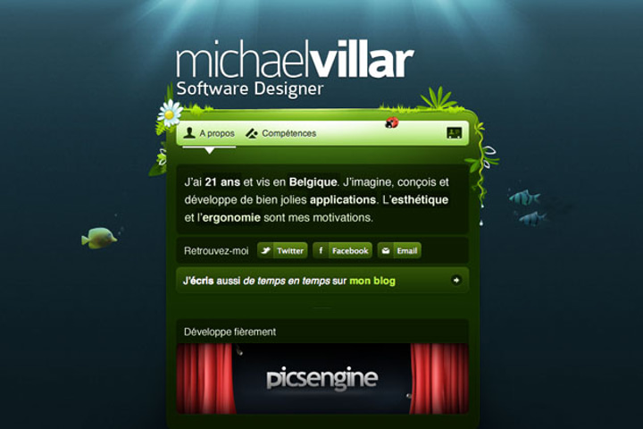 Michael Villar website preview